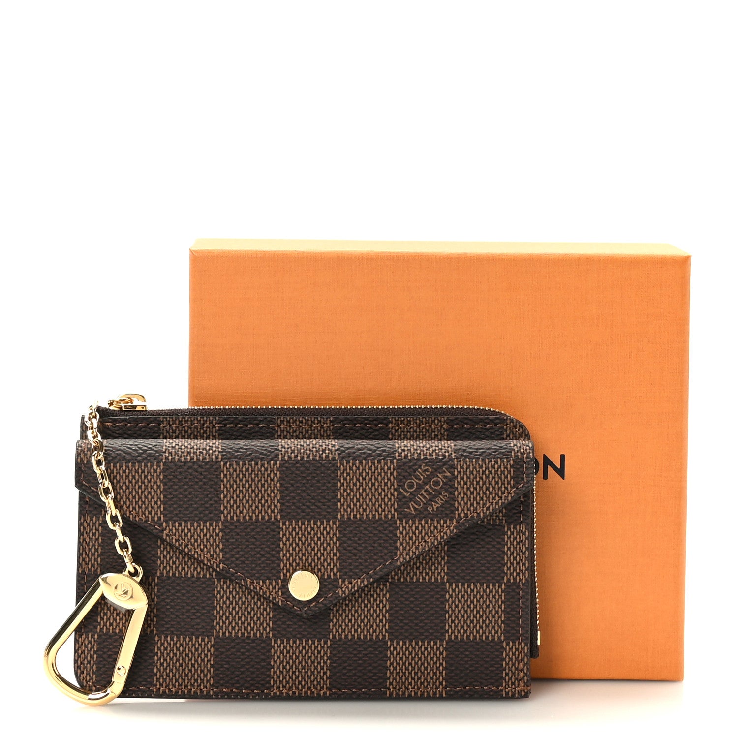 Louis Vuitton Damier Ebene Recto Verso Card Holder Red 7 of 7
