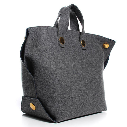 Celine Wool Felt Orb Bag Grey 3 of 7