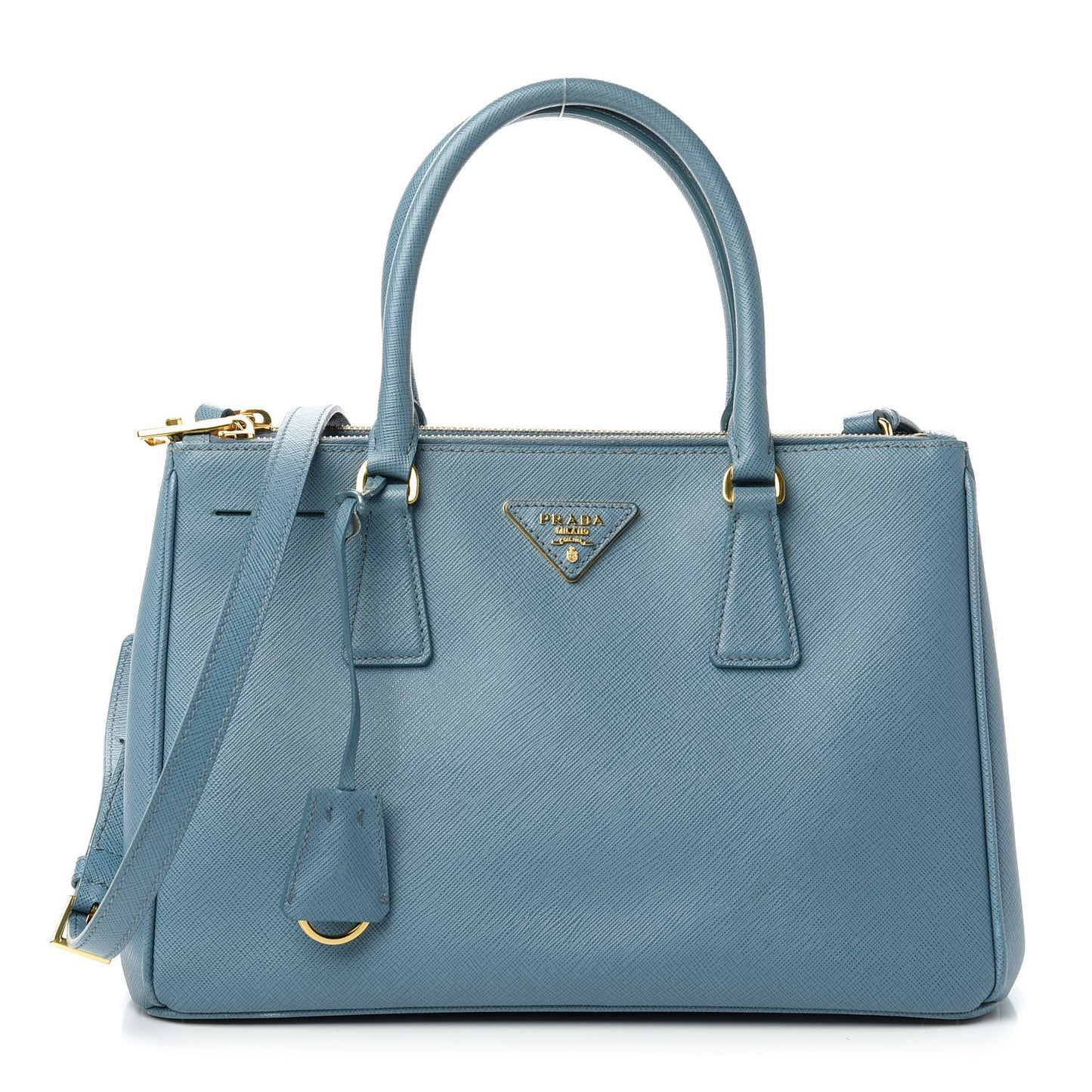 Saffiano Small Galleria Double Zip Tote Aviazione