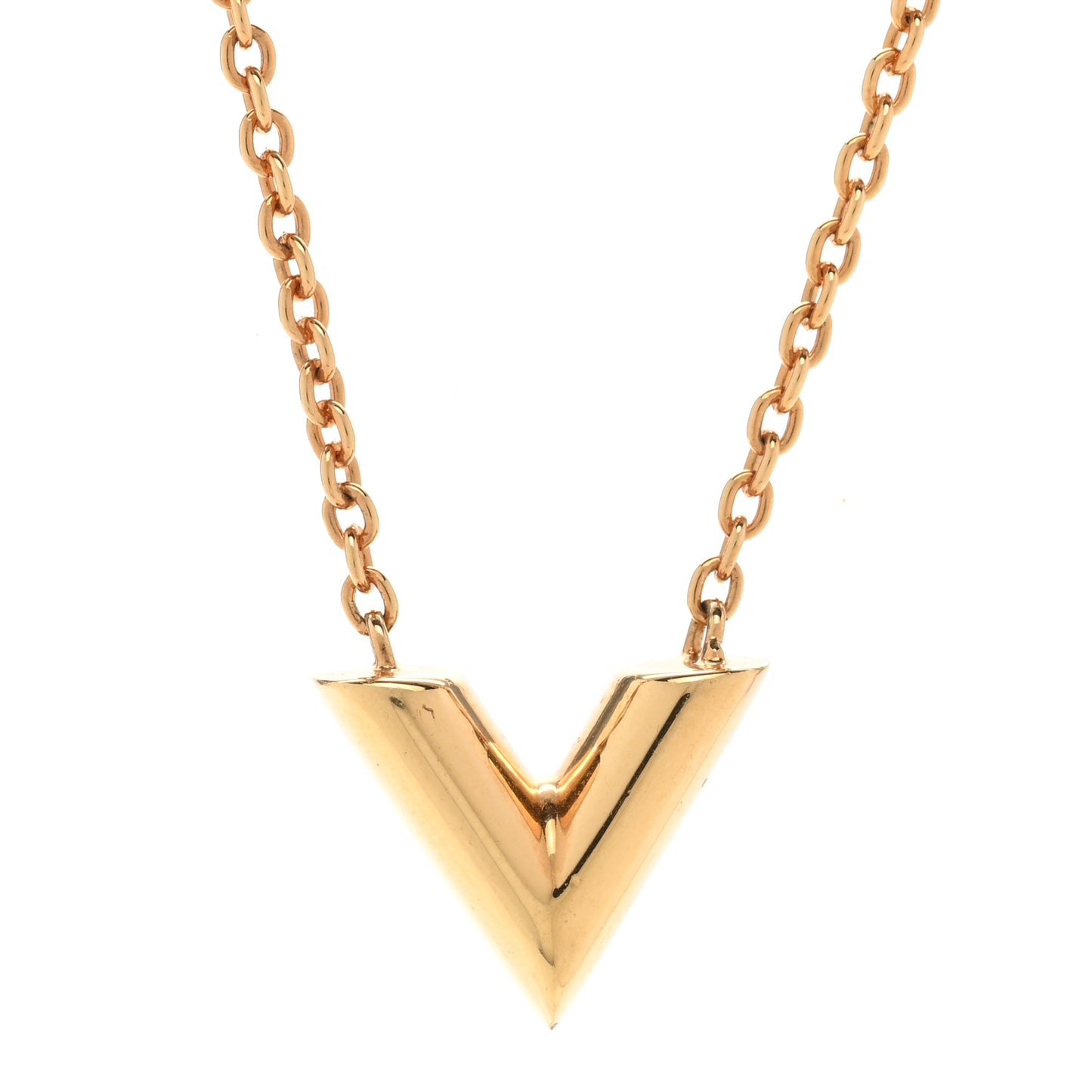 Essential V Necklace Gold
