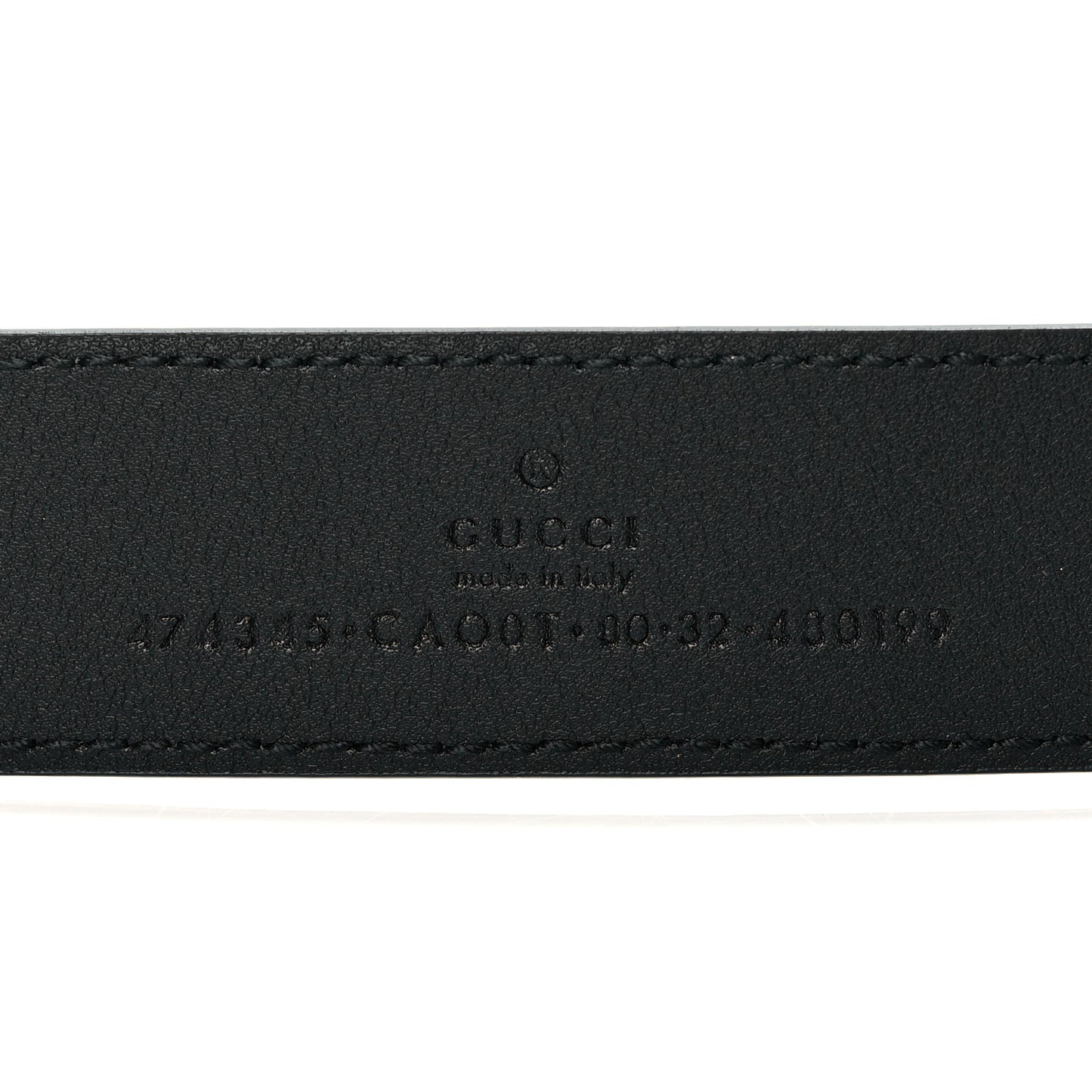 Calfskin Mens Interlocking G Belt 80 25 Black