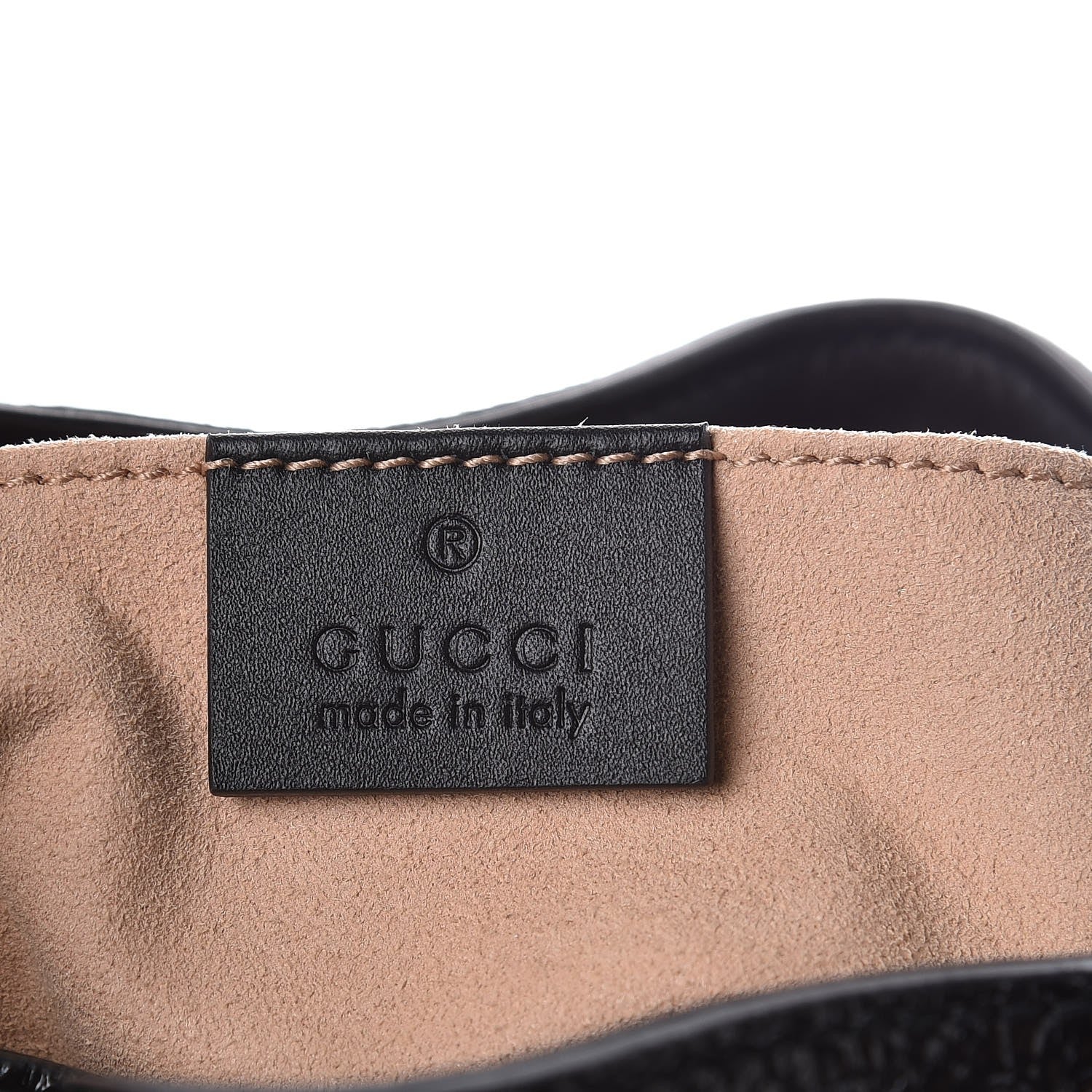 Gucci Suede Patent Web Medium Rajah Bucket Bag Black 6 of 8