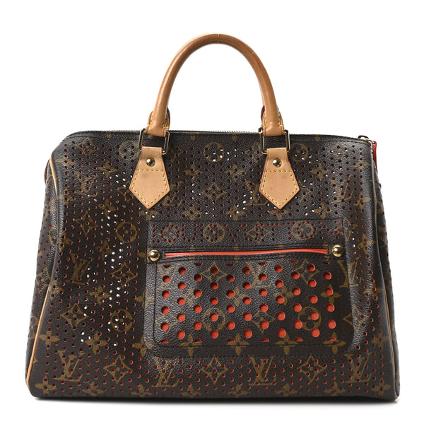 Louis Vuitton Monogram Perforated Speedy 30 Orange 1842497
