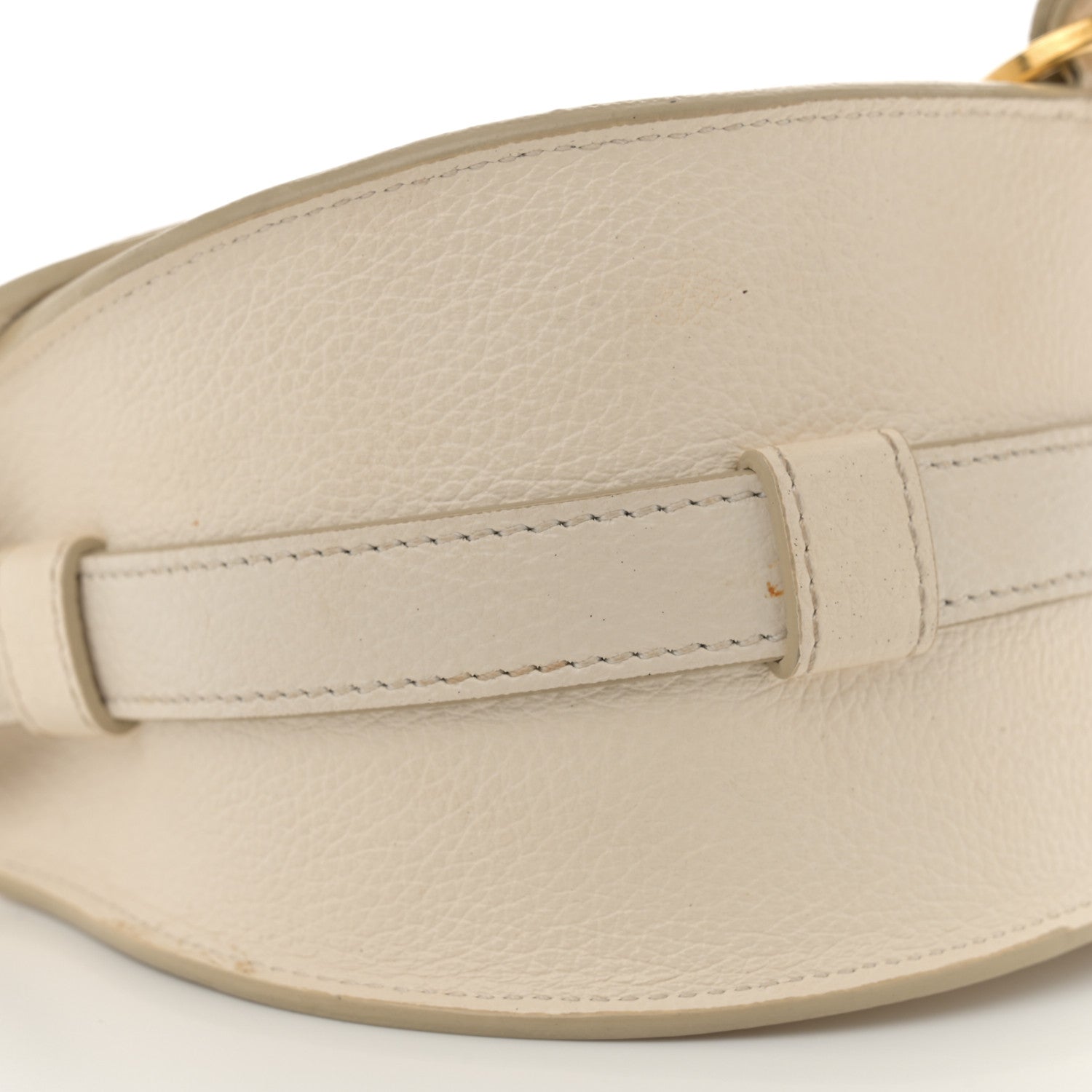 Chloe Calfskin Mini Marcie Round Crossbody Bag White 9 of 11