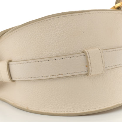 Chloe Calfskin Mini Marcie Round Crossbody Bag White 9 of 11