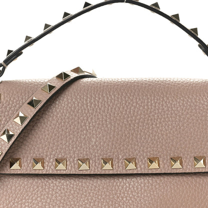 Valentino Garavani Grainy Calfskin Rockstud Crossbody Pouch Poudre 7 of 9