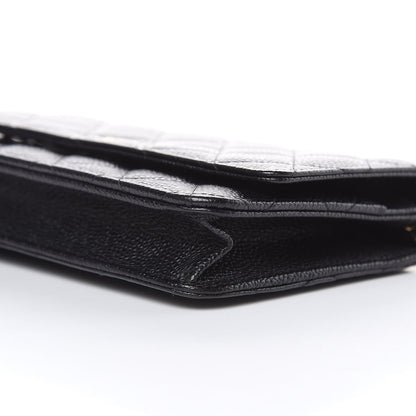 Chanel Caviar Quilted Wallet On Chain WOC Black 9 of 13