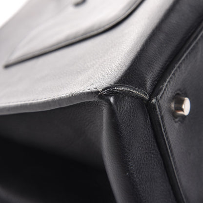 Celine Grained Calfskin Medium Edge Shoulder Bag Black 16 of 17