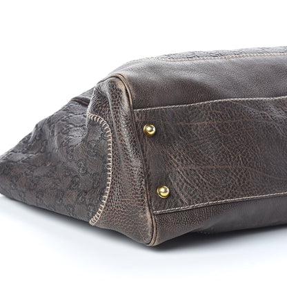 Gucci Guccissima Large New Pelham Shoulder Bag Dark Brown 8 of 9