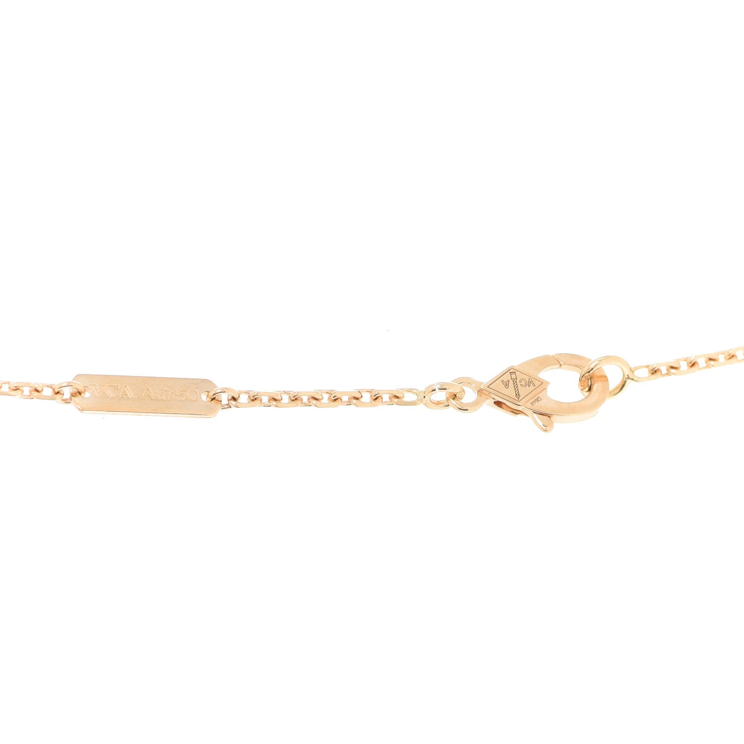 Van Cleef & Arpels 18K Yellow Gold Diamond Large Frivole Pendant Necklace 4 of 6