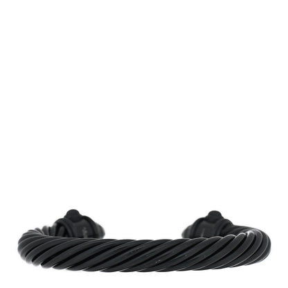 David Yurman Aluminum 10mm Renaissance Cable Bracelet Black 2 of 4