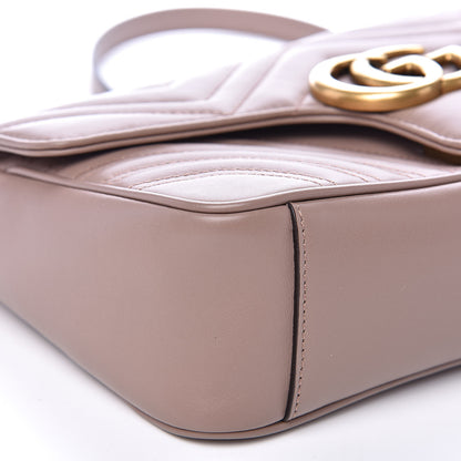 Gucci Calfskin Matelasse Small GG Marmont Shoulder Bag Porcelain Rose 8 of 10