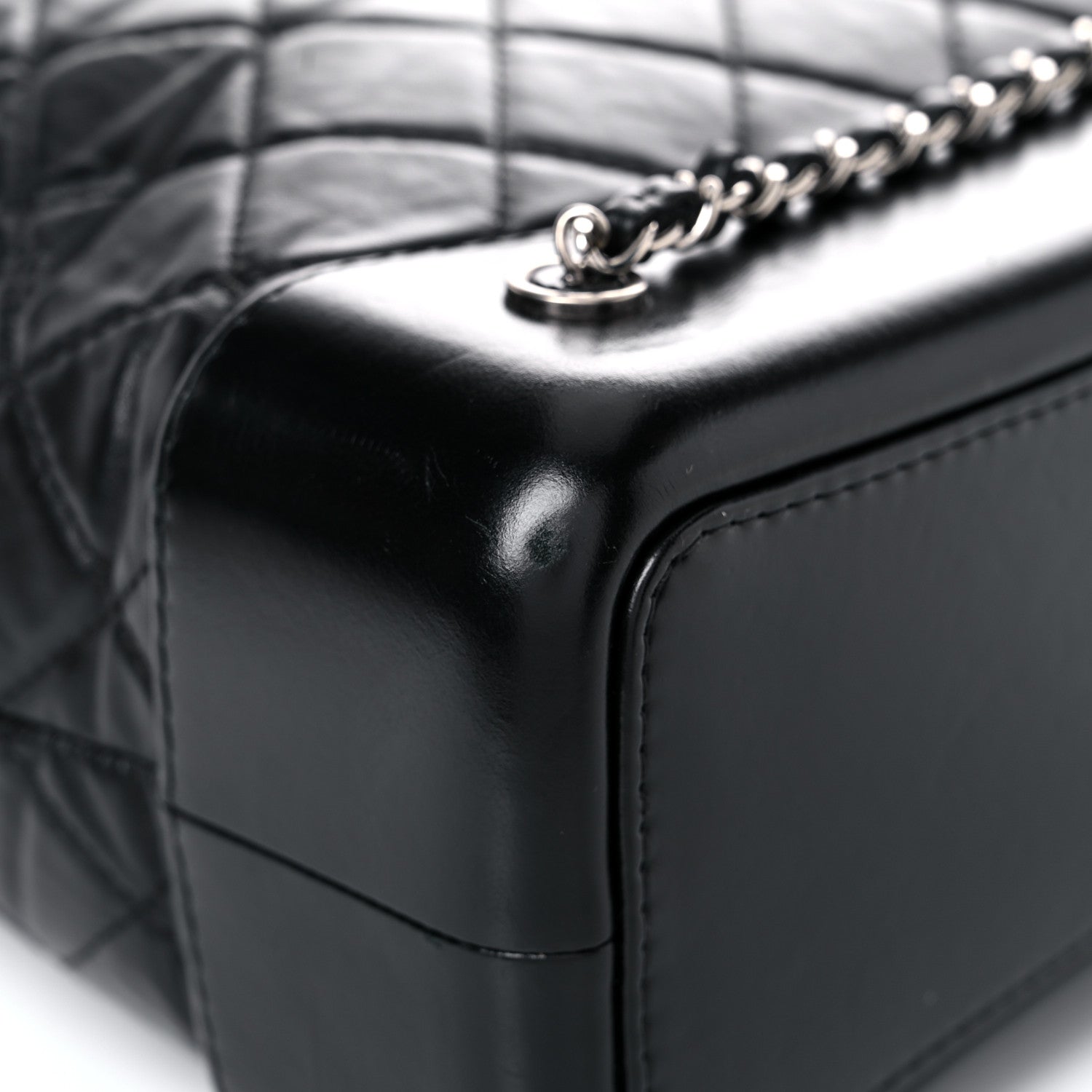 Chanel Aged Calfskin Quilted Gabrielle Backpack Black 10 of 21
