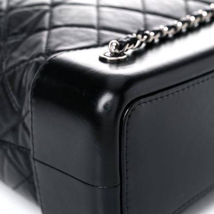 Chanel Aged Calfskin Quilted Gabrielle Backpack Black 10 of 21