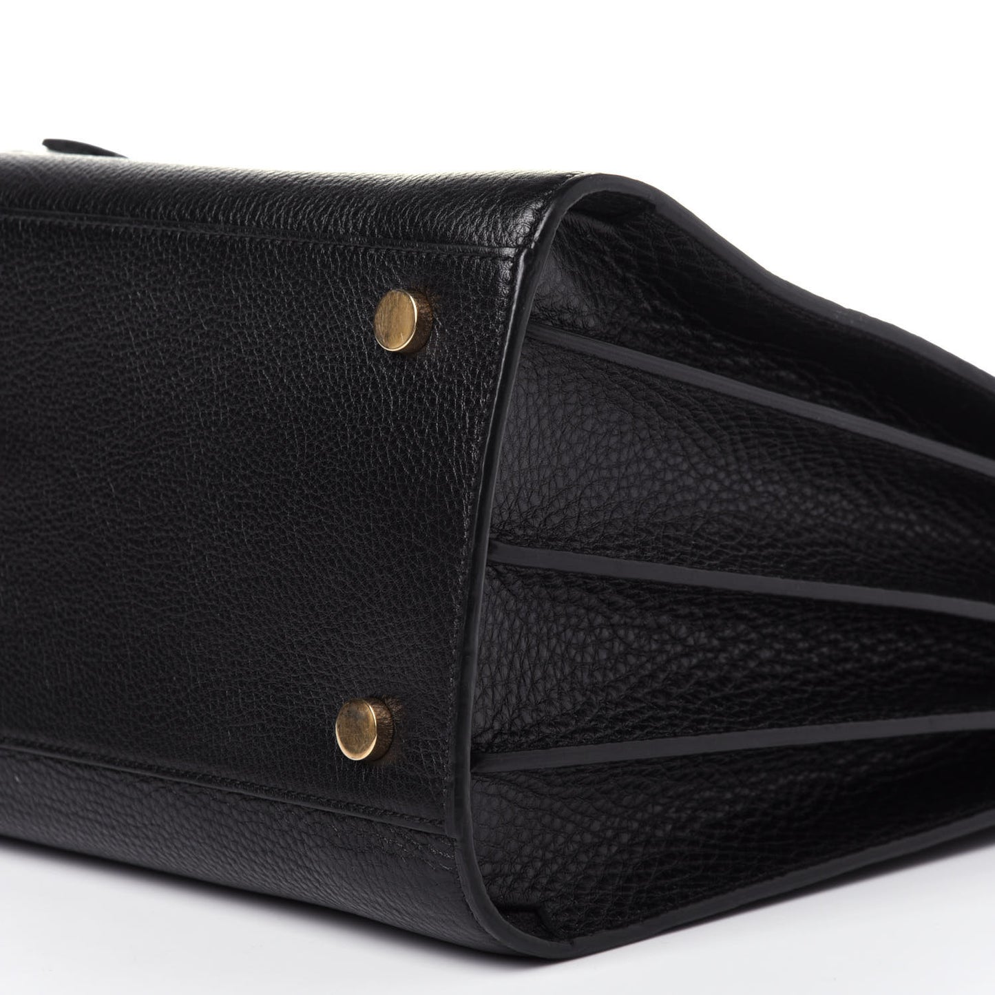 Grained Calfskin Small Sac De Jour Black