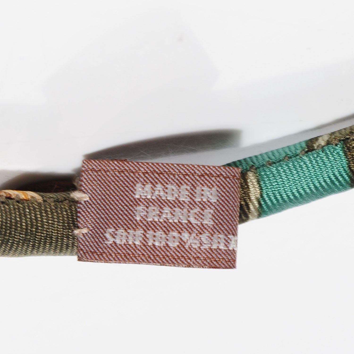 Hermes Silk Collier En Soie Petit H Necklace 4 of 6