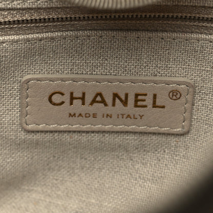 Chanel Mixed Fibers Small Deauville Tote Beige Black 8 of 12