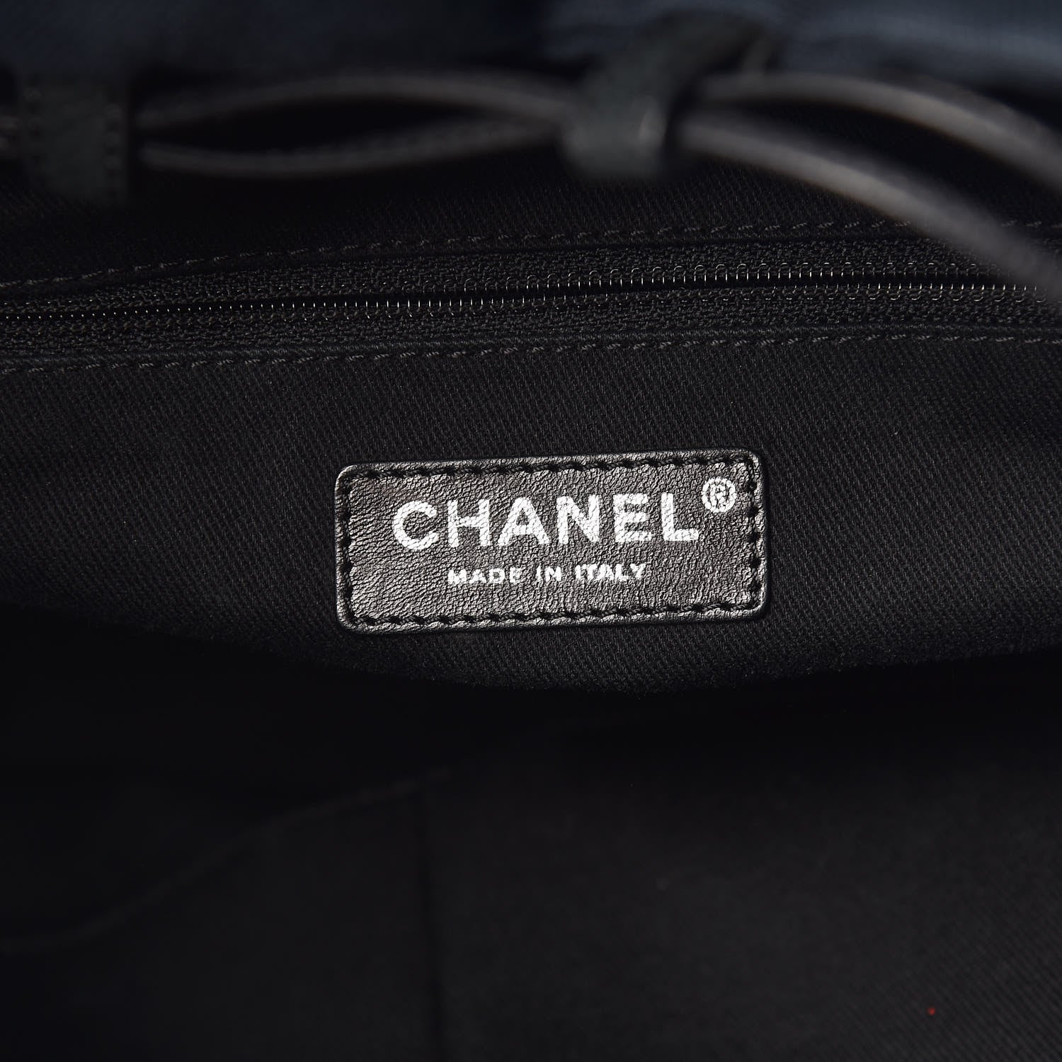 Chanel Woven Straw Tote Blue 9 of 11