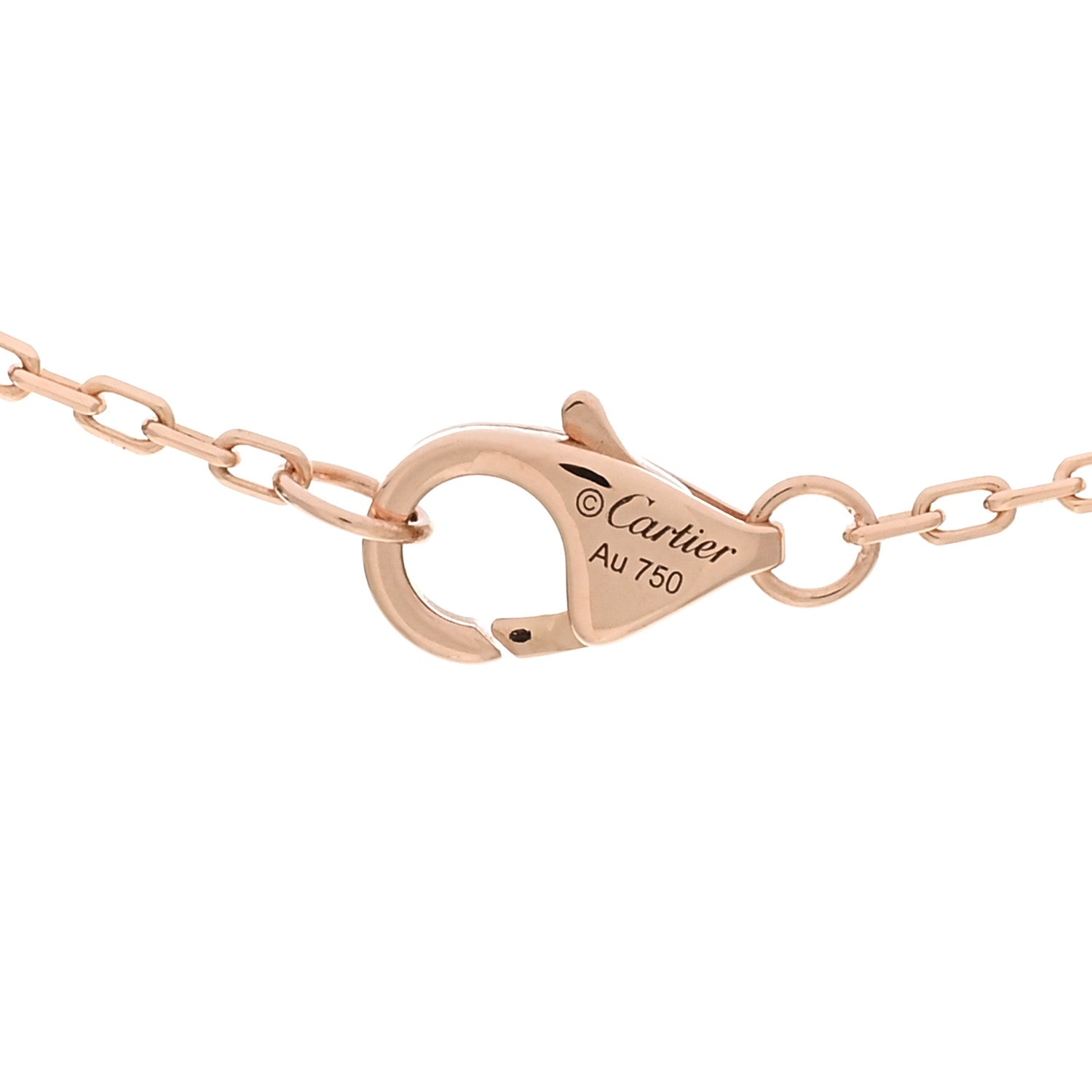 Cartier 18K Pink White Yellow Gold Diamond Trinity De Cartier Pendant Necklace 4 of 5