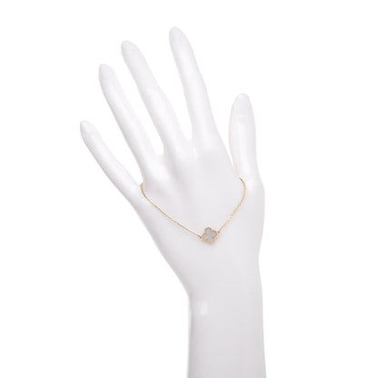 Van Cleef & Arpels 18K Yellow Gold Mother of Pearl Sweet Alhambra Bracelet 2 of 6