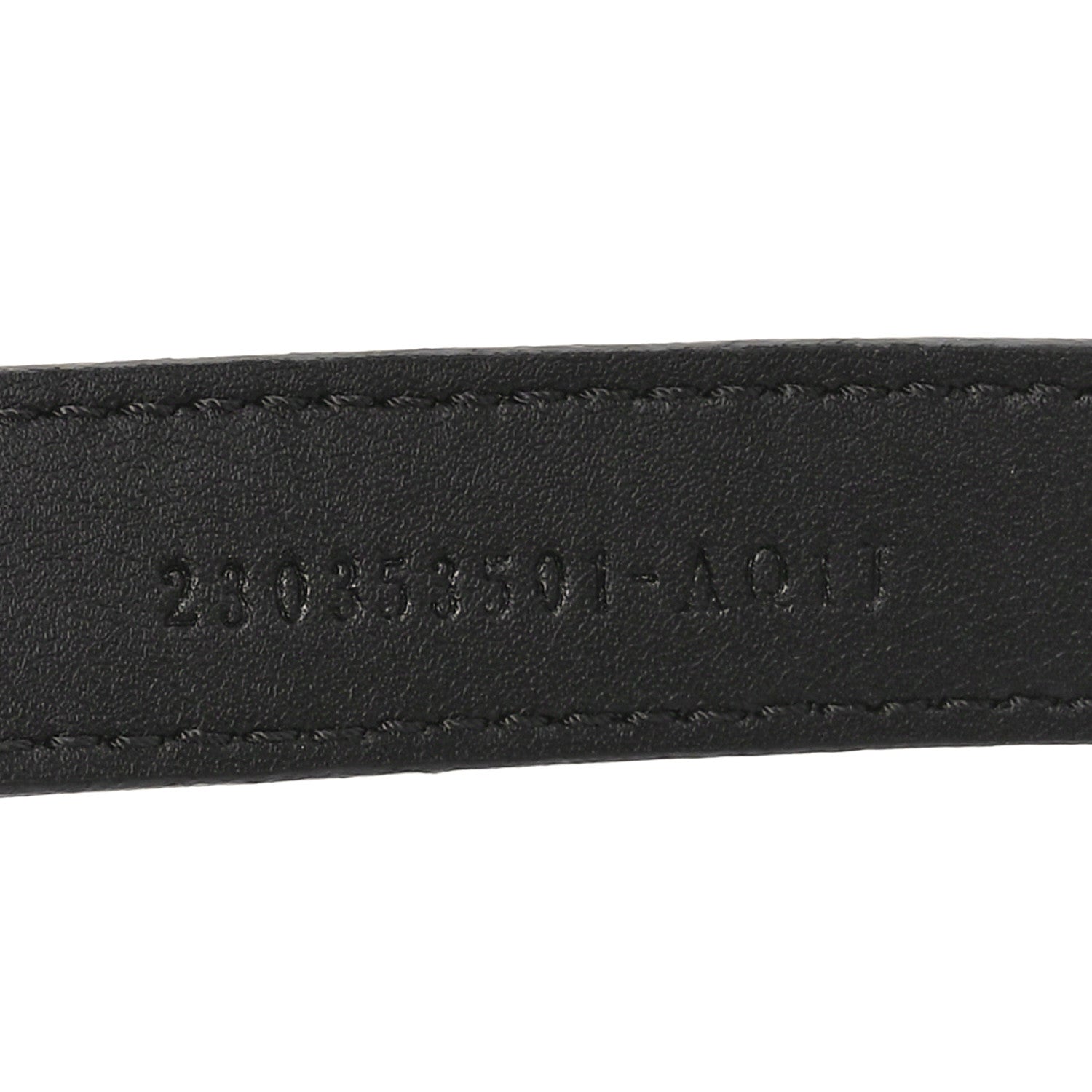 Fendi Cuoio Romano Glazed Fabric FF 1974 Reversible Belt 85 34 Black Tobacco 7 of 7