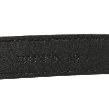 Fendi Cuoio Romano Glazed Fabric FF 1974 Reversible Belt 85 34 Black Tobacco 7 of 7