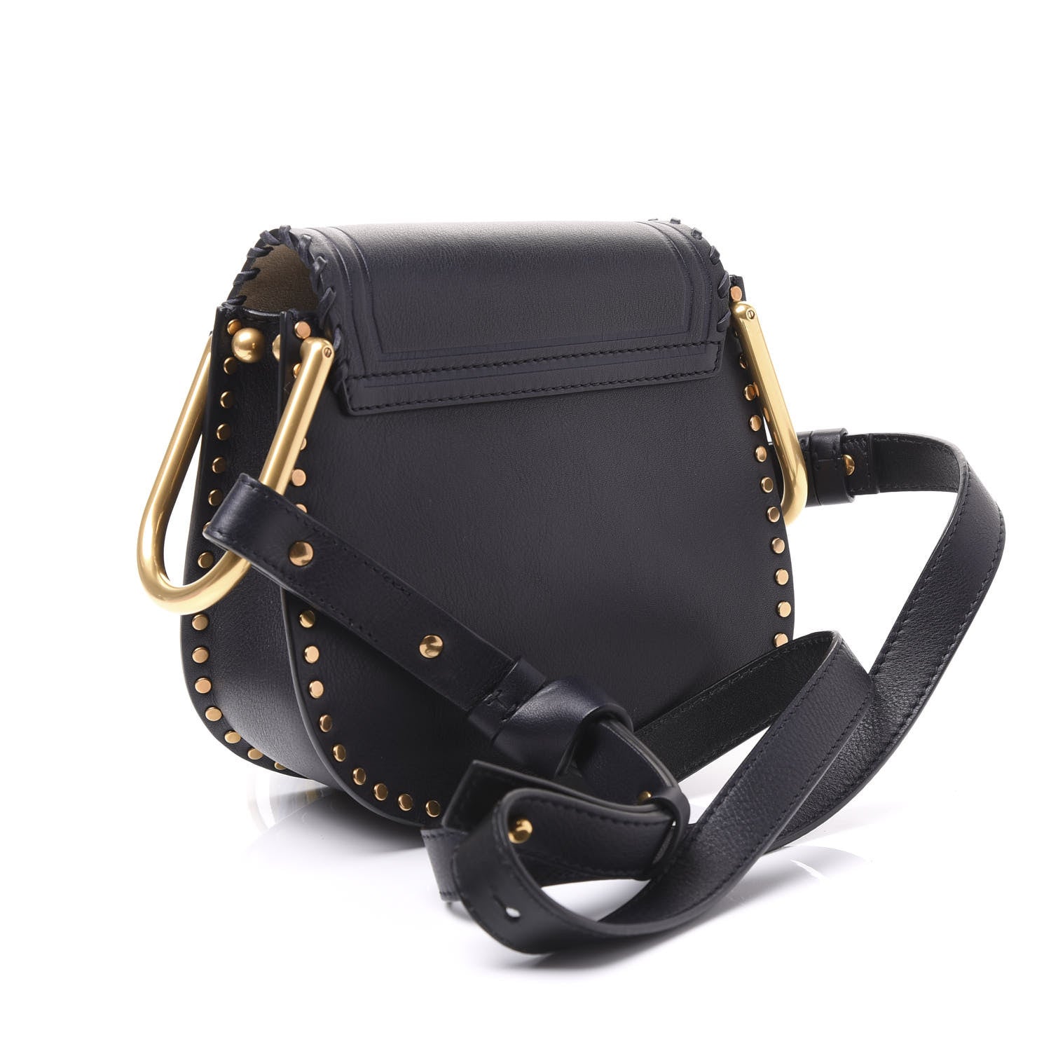 Chloe Calfskin Mini Hudson Tassel Shoulder Bag Full Blue 2 of 10