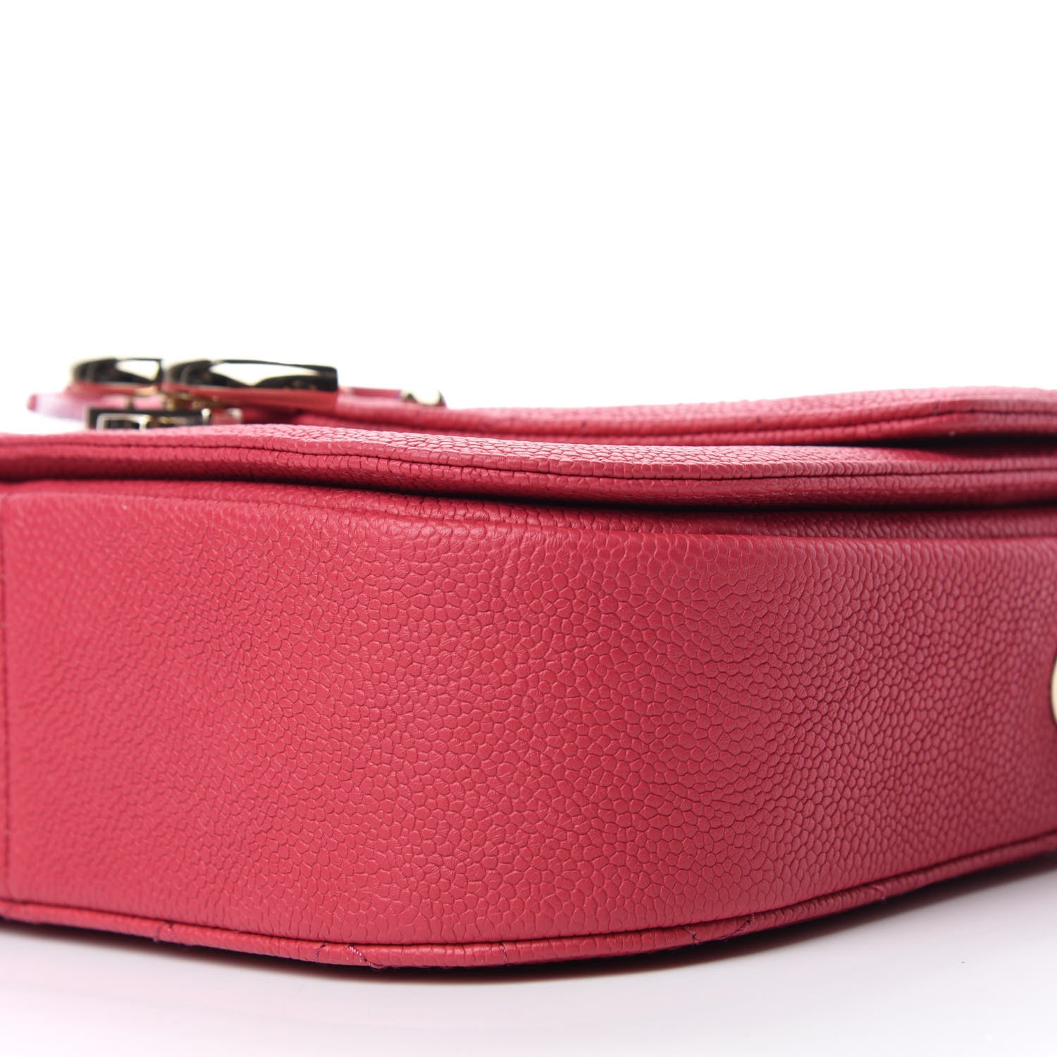 Chanel Grained Calfskin Quilted Small Cuba Top Handle Flap Pink 7 of 11