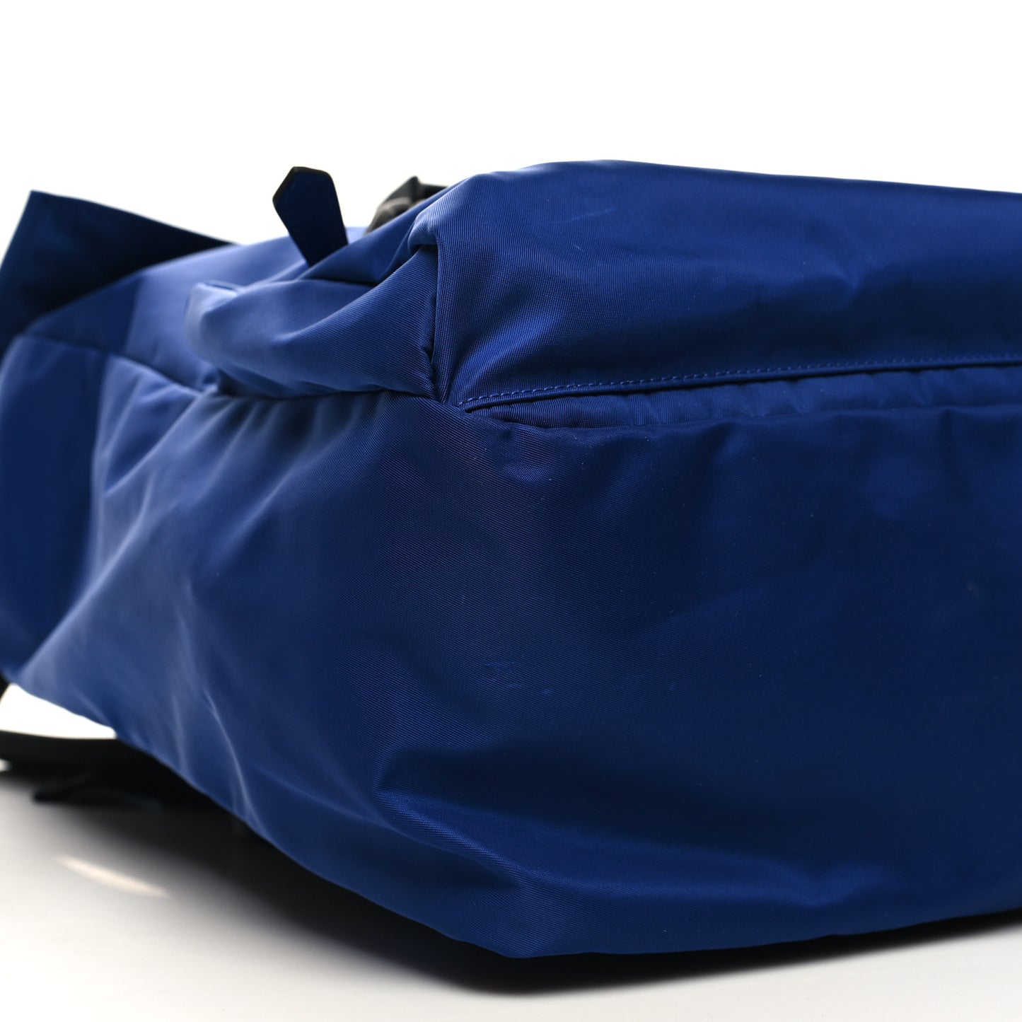 Econyl Nylon Santander Cuoio Roma Medium Fendiness Backpack Blu Neon