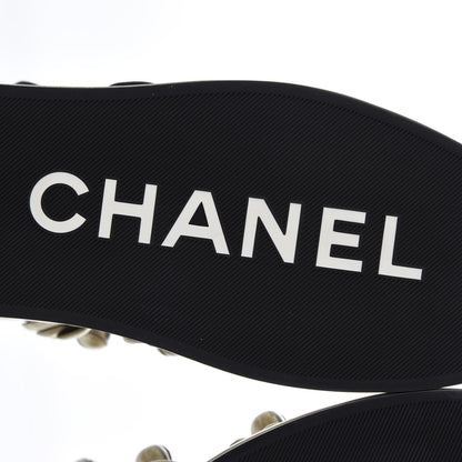 Chanel Metallic Lambskin Camellia High Top Sneakers 39 Gold 7 of 11