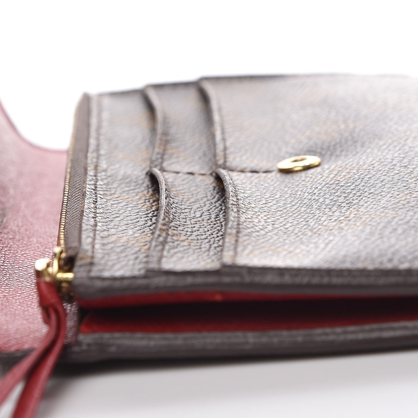 Monogram Emilie Wallet Red