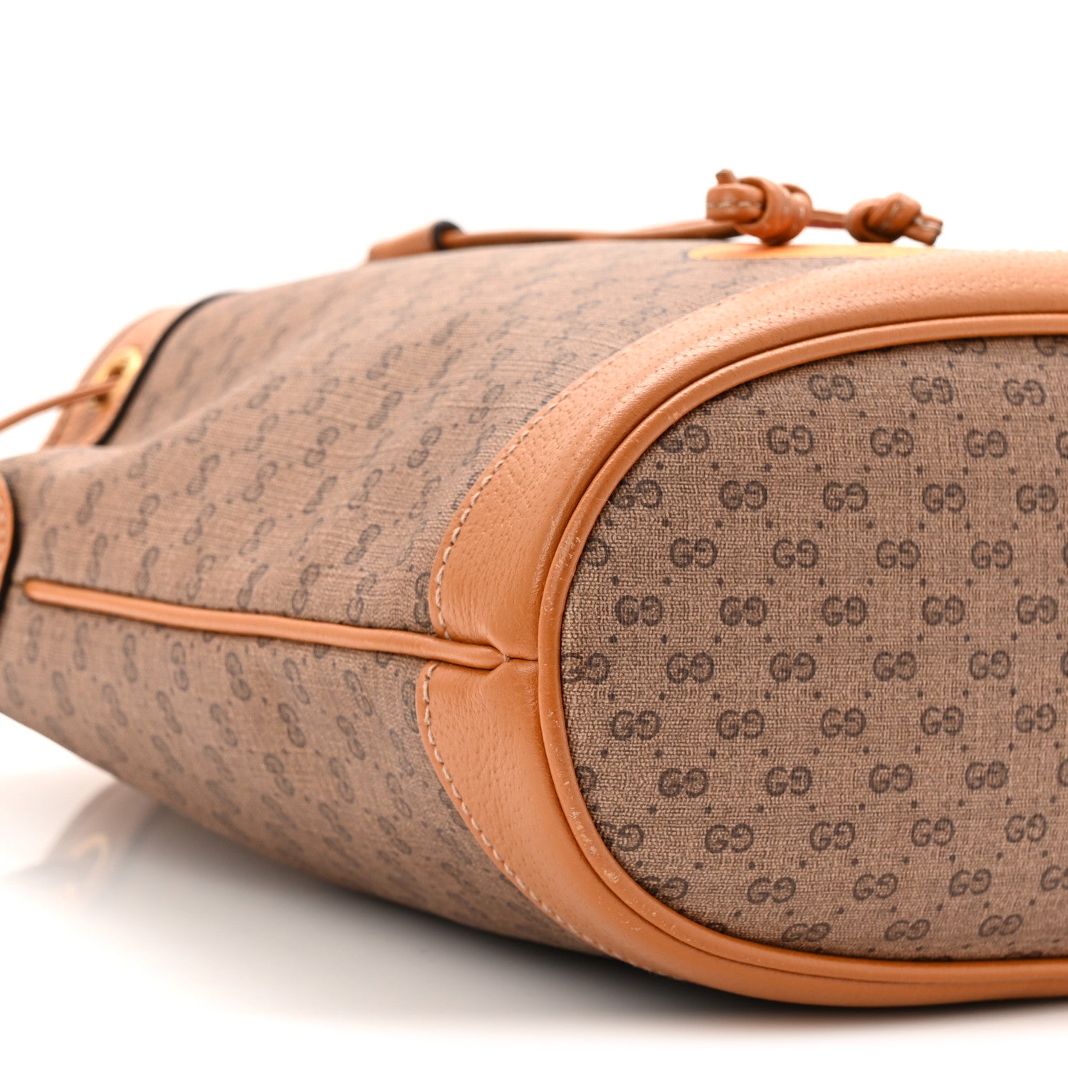 Gucci X DISNEY Mini Vintage GG Supreme Monogram Bucket Bag Beige Vintage Sun Oil 9 of 10