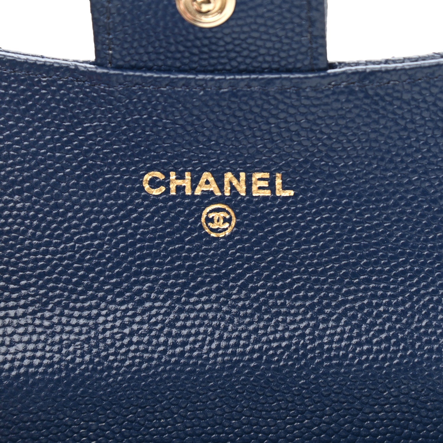 Chanel Caviar Quilted Flap Card Holder Navy Blue 6 of 9