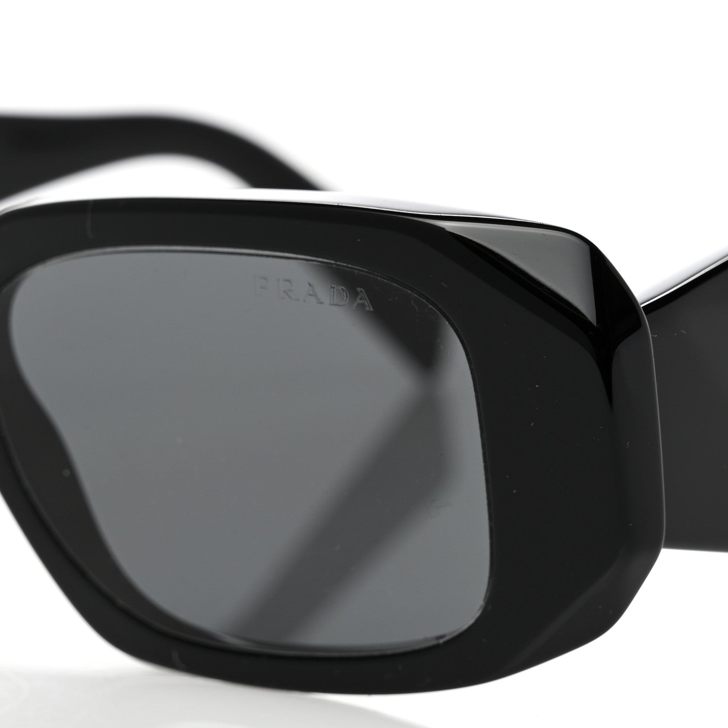 Prada Acetate Symbole Sunglasses SPR 17W Black 7 of 8