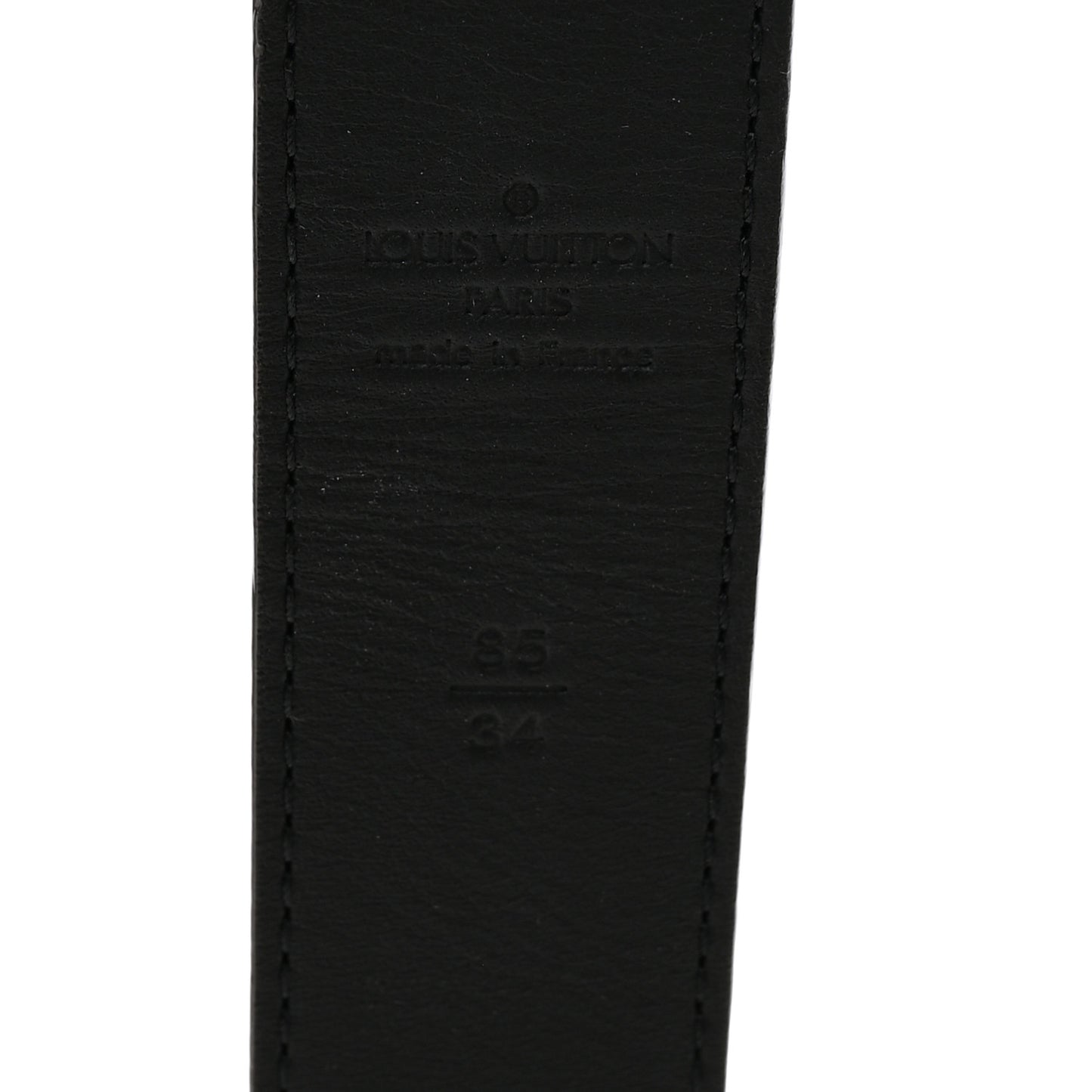 Damier Ebene LV Paris Buckle 85 34 Belt