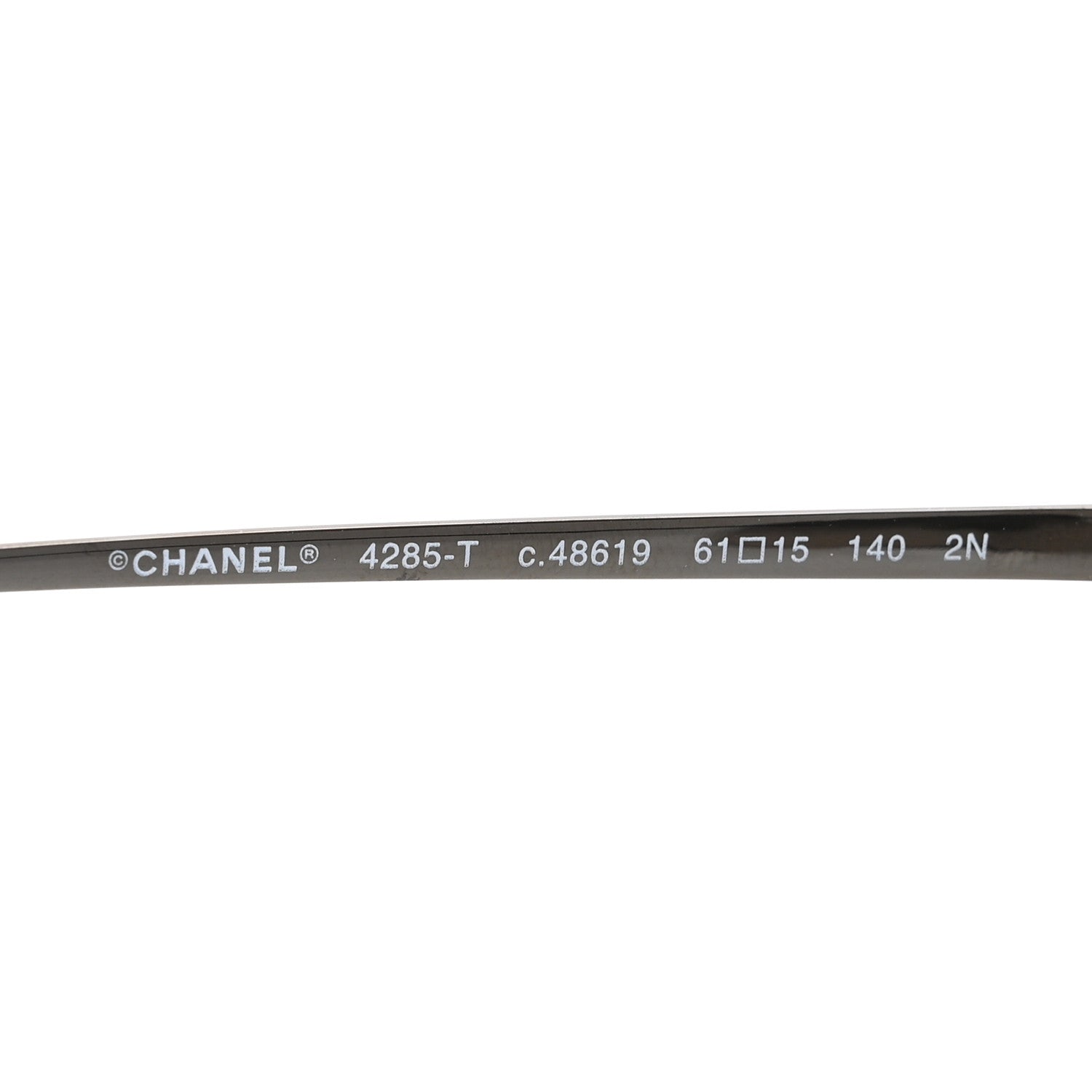 Chanel Titanium CC Pilot Aviator Sunglasses 4285-T Dark Grey 5 of 8
