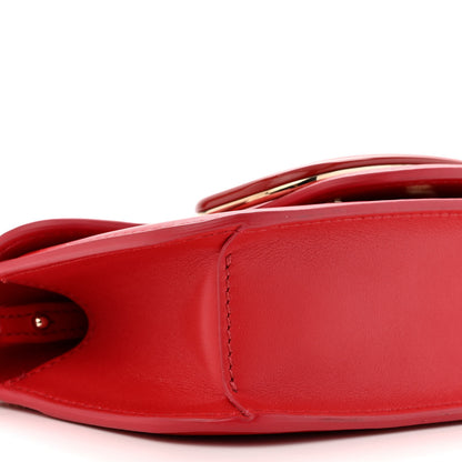 Valentino Garavani Calfskin Enamel Vlogo Small Loco Shoulder Bag Rouge Pur 9 of 10