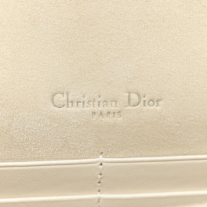Christian Dior Calfskin Printed Dior In Lights Lady Dior 2-In-1 Pouch Latte Multicolor 6 of 10