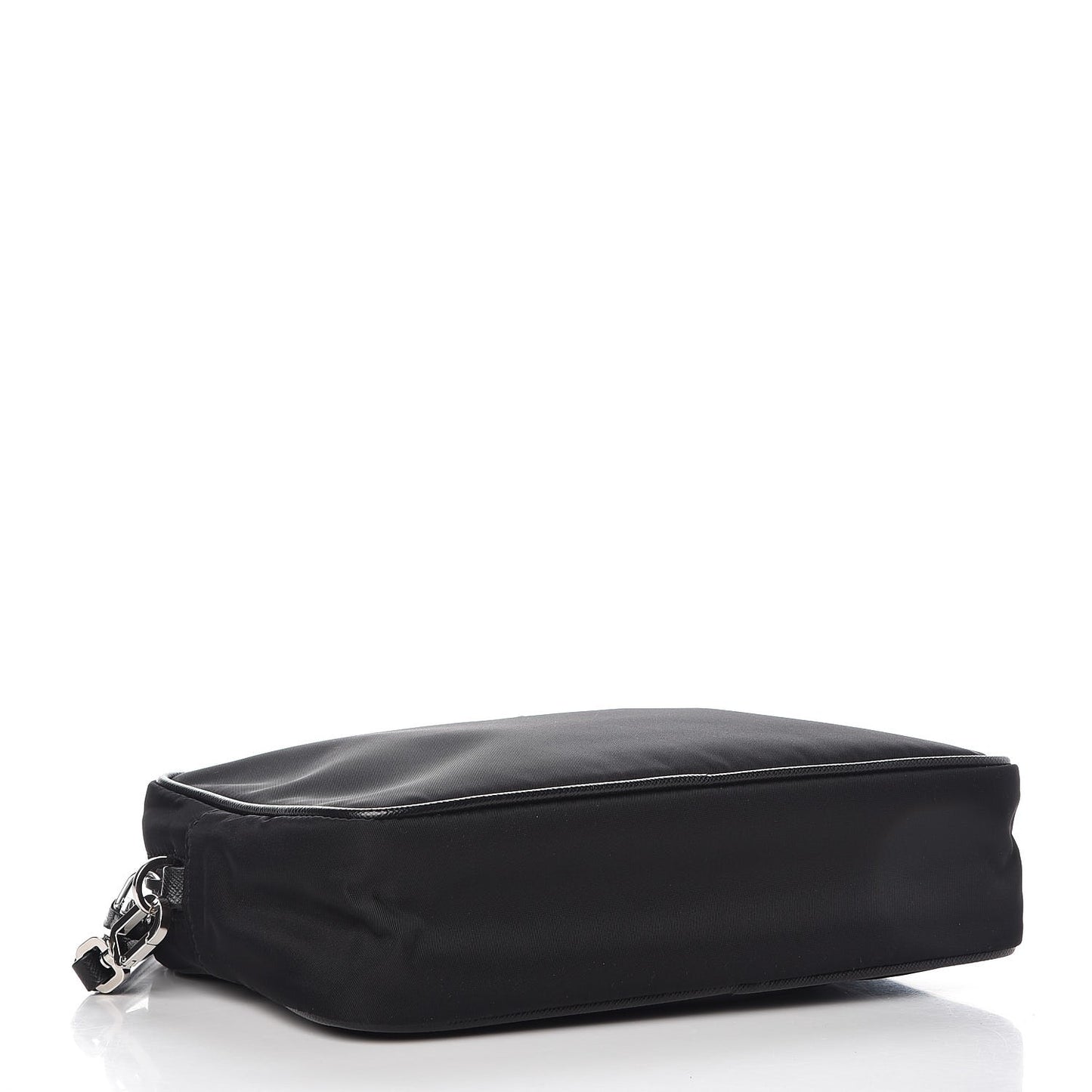 Tessuto Nylon Saffiano Wristlet Black