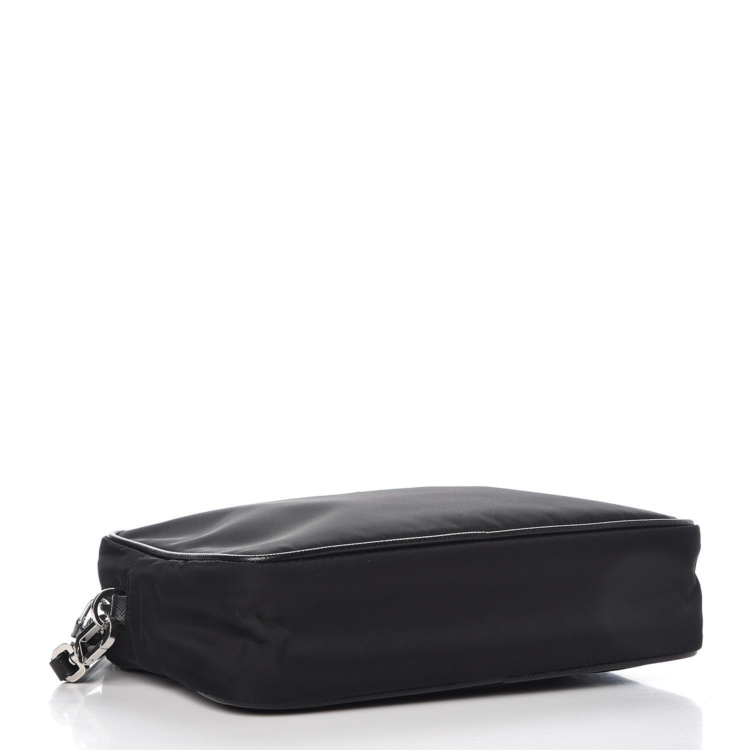 Prada Tessuto Nylon Saffiano Wristlet Black 4 of 8