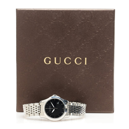 Gucci Stainless Steel 27mm G-Timeless Quartz Watch Black 5 of 5