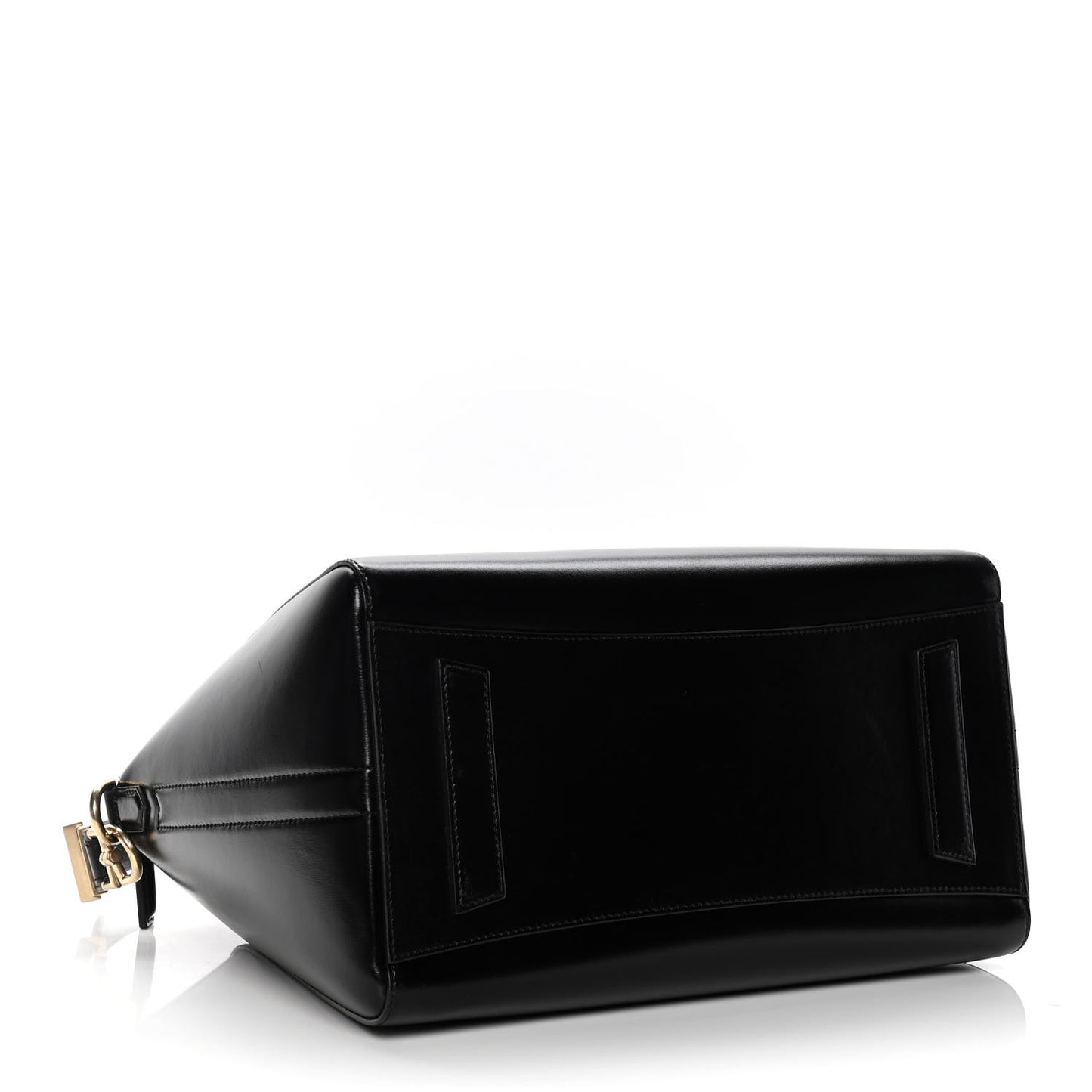 Shiny Lord Calfskin Medium Antigona Black