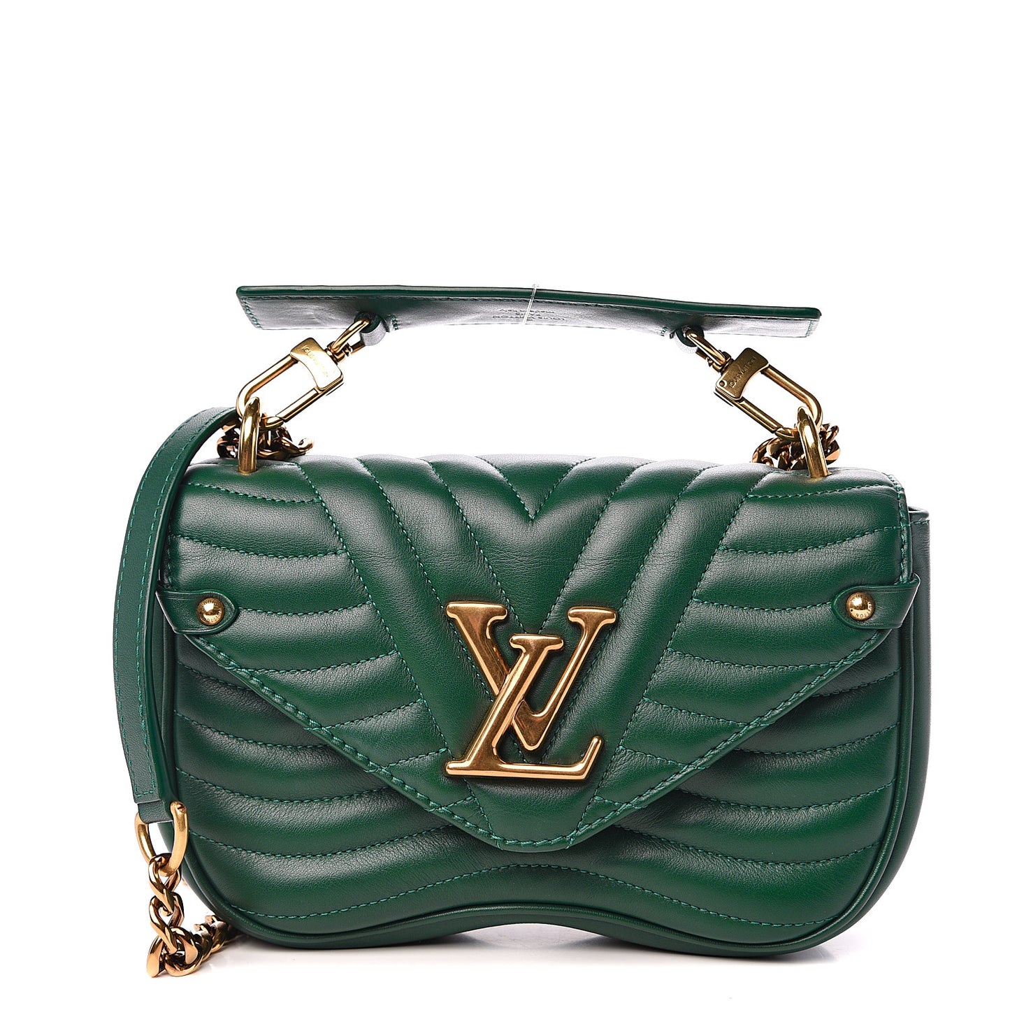 Calfskin New Wave Chain PM Emerald