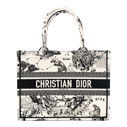 Christian Dior Canvas Zodiac Toile De Jouy Embroidered Medium Book Tote Latte 1 of 9