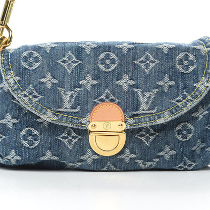 Louis Vuitton Monogram Denim Mini Pleaty Blue 8 of 11