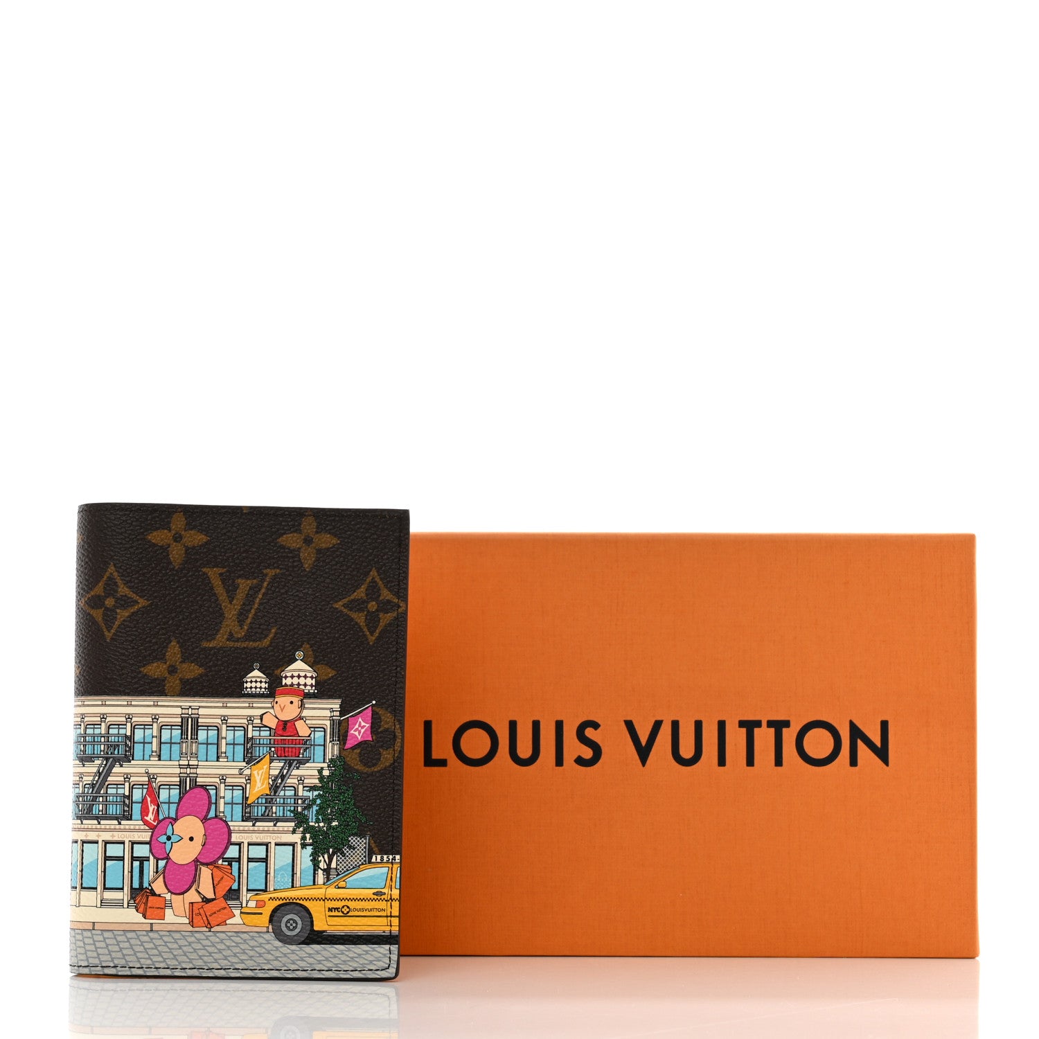 Louis Vuitton Monogram 2022 Christmas Animation New York Soho Passport Cover Yellow 7 of 7