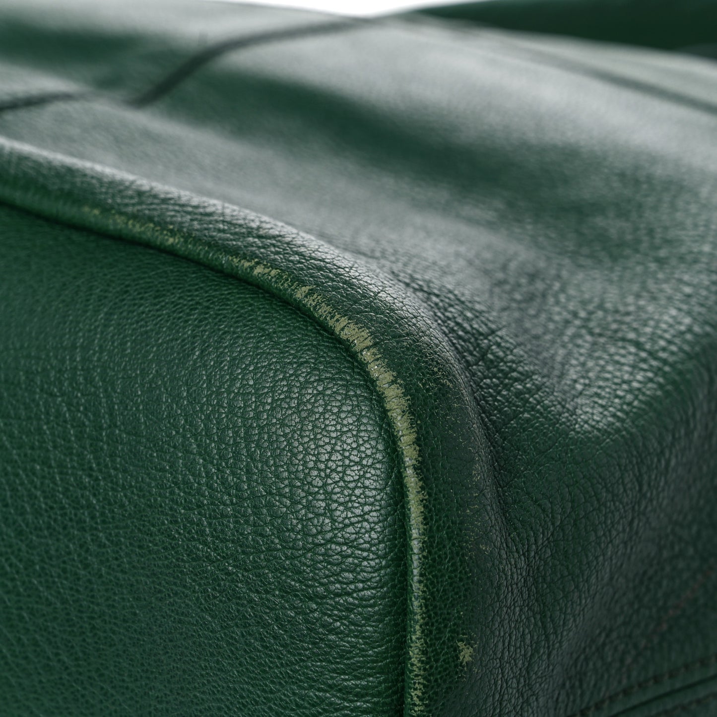 Grained Calfskin North South Nightingale Green