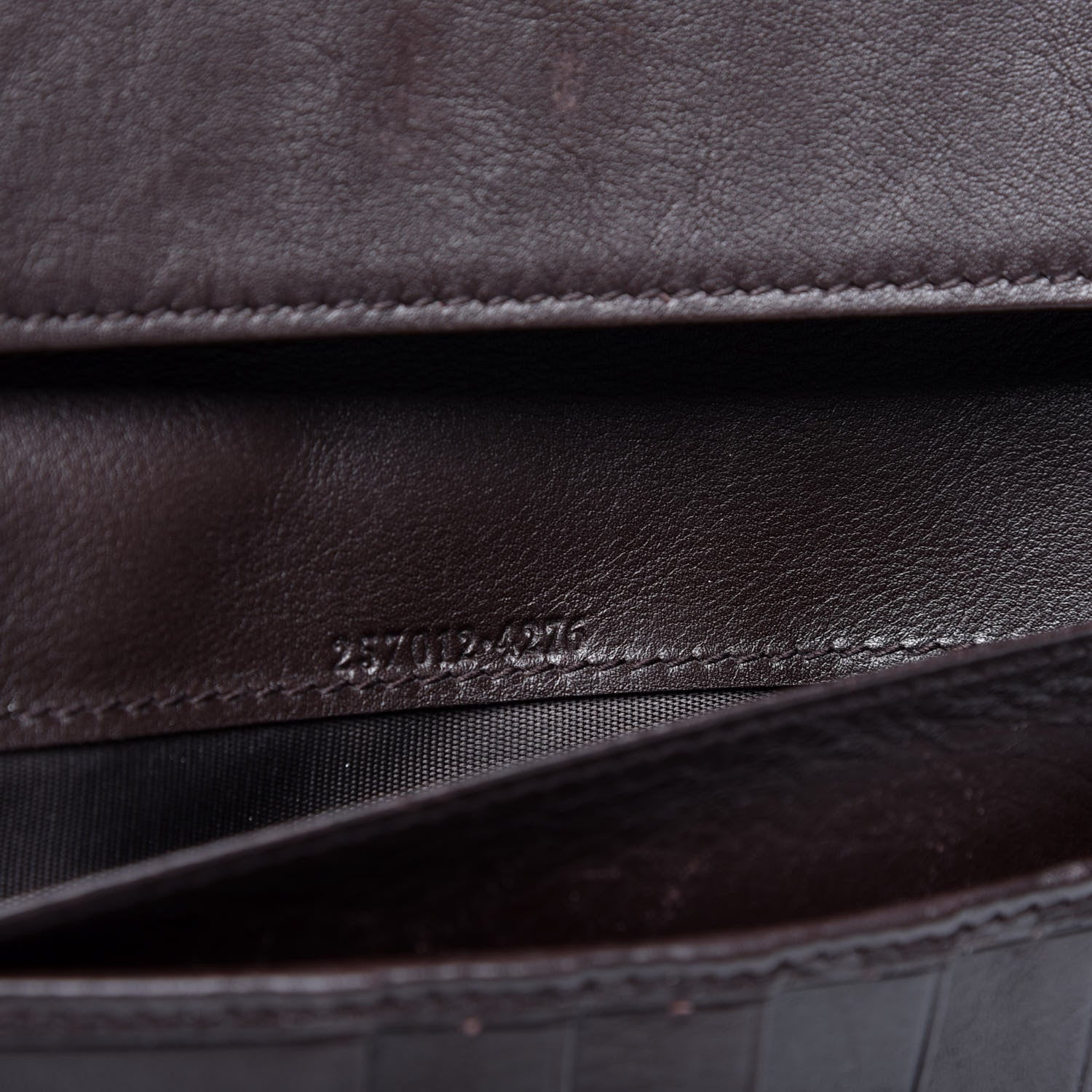 Gucci Guccissima Signature Dice Continental Wallet Chocolate 13 of 14