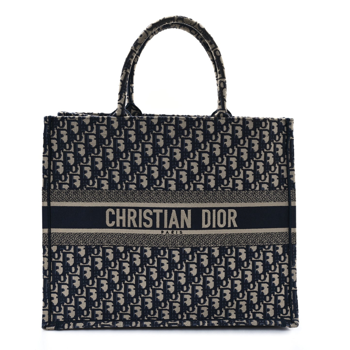 Oblique Large Book Tote Blue Multicolor