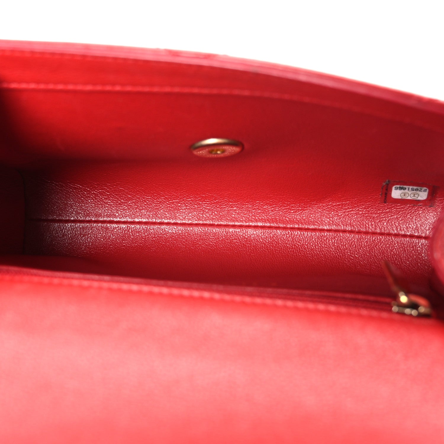 Chanel Calfskin Chevron Stitched Coco Waist Bag Red 5 of 10